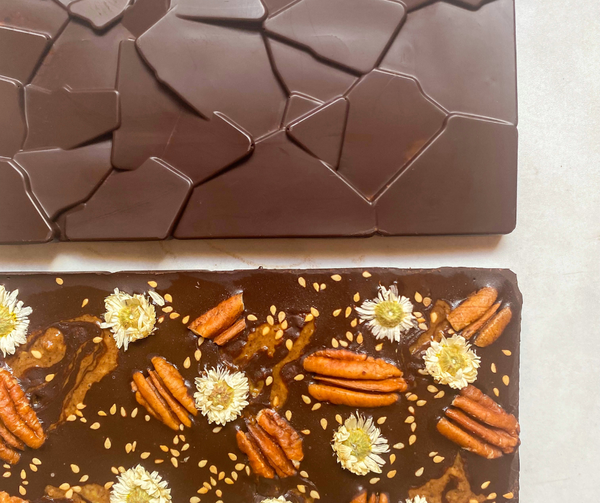 KETO HOMEMADE CHOCOLATE BARS - chocolat sans sucre + vegan